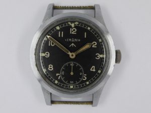 British WW2 W.W.W. Watch Produced by Lemania