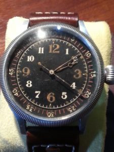Seikosha Naval Aviators Watch on Brown Leather